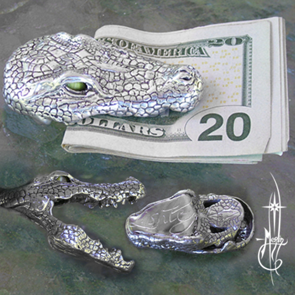 3cc Moneyclip Bespoke making with Hermes Alligator 