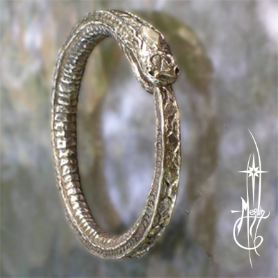 Custom Worm Ouroboros Amulet